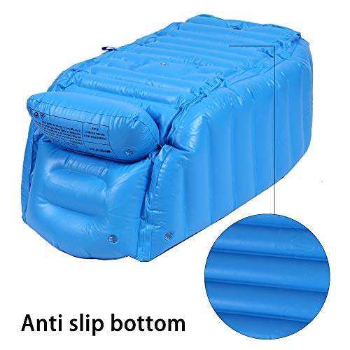 Bañera Hinchable Bebe Bañera Inflable Bebe Bañeras Hinchables Bebe Bañera Hinchable para Ducha con Bomba de Aire y Gorro de Ducha para Bebés, Recién Nacidos, Niños y Niñas