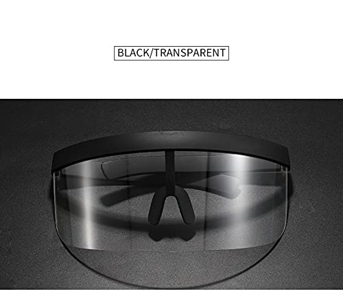 BANLV Gafas de Montura Grande Anti-asomando Montura Sombrero Gafas mascarilla Gafas de Sol Anti-vaho Anti-Ultravioleta Hombres Gafas de Sol Europeas y Americanas Mujeres