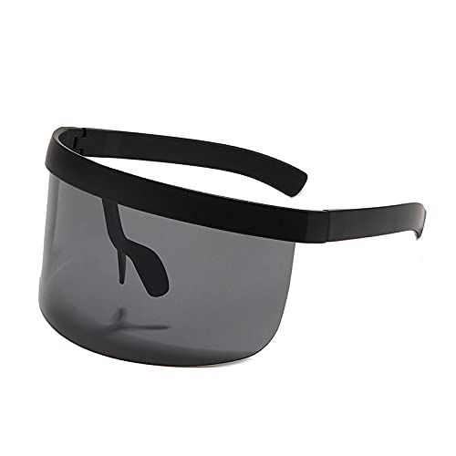 BANLV Gafas de Montura Grande Anti-asomando Montura Sombrero Gafas mascarilla Gafas de Sol Anti-vaho Anti-Ultravioleta Hombres Gafas de Sol Europeas y Americanas Mujeres