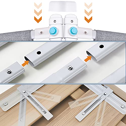Barrera Seguridad Niños Cama 180 CM, HILEYOLLA Barandilla Cama Niño con de Elevación Vertical Barrera Cama Anticaída (1 Lado)