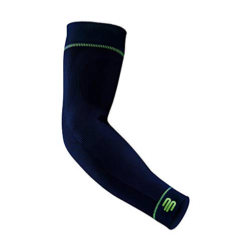BAUERFEIND, 1 par de muñequeras Deportivas de compresión, Unisex, Derecha e Izquierda, para Deportes de Pelota y Resistencia, Fortalecer los músculos, Mujer, Color Azul Marino, tamaño L Kurz