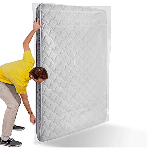 BEDDING - Funda de plástico para colchones para Cualquier Grosor/y hasta 230cm Largo/400 Gramos - Bolsa 185x230cm