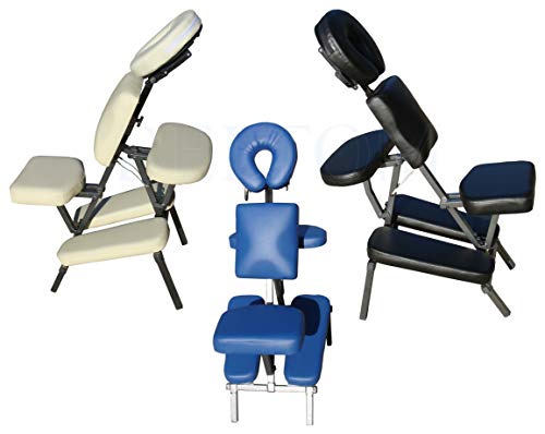 BELTOM Banco Silla Masaje Tatuajes Portátil Estética Plegable Ergonomica Fisioterapia - Azul