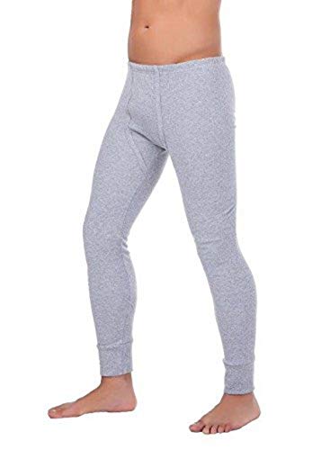 BestSale247 - Calzoncillos térmicos largos para hombre, ropa interior de esquí térmica, de algodón gris XXXL