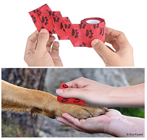 Biluer 12 Rollos Elástico Vendas Autoadherente 5 cm x 4.5 m Vendaje Deportivo Fuerte para Muñeca,Dedos de los Pies Tobillo y Esguinces Distensiones e hinchazón Autoadhesivo de compresión 4 Colores