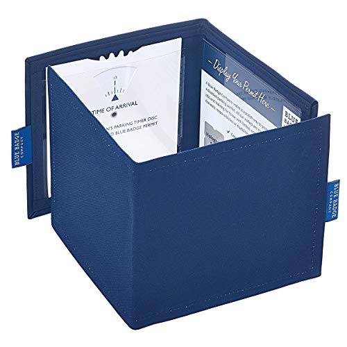Blue Badge Company NVY-NVDR-6162 - Funda para tarjetas de aparcamiento para discapacitados, color azul