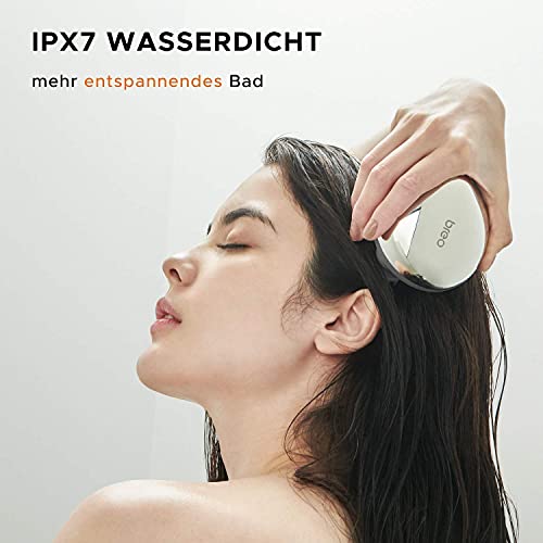 Breo Masajeador de Cabeza, Masaje Relajante de Cuero Cabelludo para Dolor de Cabeza, Mejora de Circulación Sanguínea con Calor, Recargable e Impermeable (Seco y Húmedo) - Scalp mini Pro