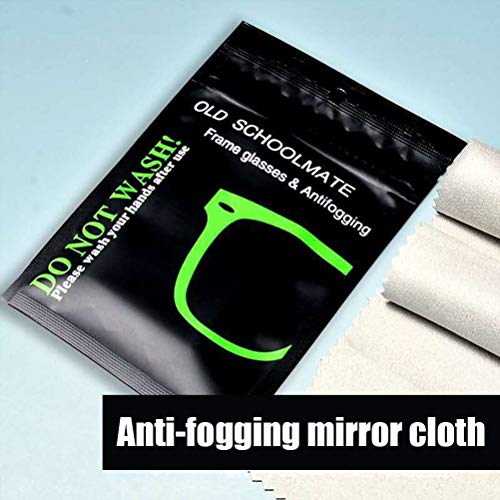 BSTOB 20PCS Toallitas antivaho para Gafas Paño desempañador de Gamuza Reutilizable para anteojos Gafas de natación Lentes de cámara