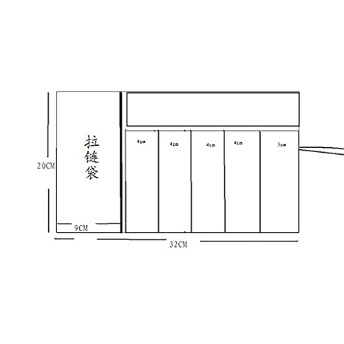 BWCGA Caja de lápices tela estilo japonés grúa pluma cortina bronceando lápiz caso antiguo desplazamiento de lápiz caja de lápiz cortina (Color : A, Size : 33 * 20CM)