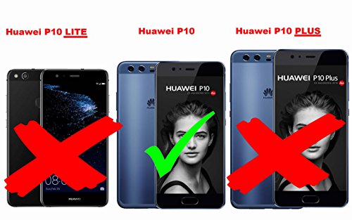 Cadorabo Funda Libro para Huawei P10 en MARRÓN Piedra - Cubierta Proteccíon con Cierre Magnético, Función de Suporte y 2 Ventanas- Etui Case Cover Carcasa