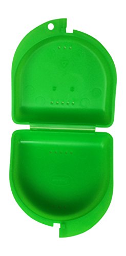 Caja para prótesis dental, frenillos, ortodoncia, aparato dental, protector bucal (Spring Green)