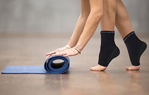 Calcetines de compresión - Para fascitis plantar - Reforzados con cobre - Producto desarrollado por médicos - S
