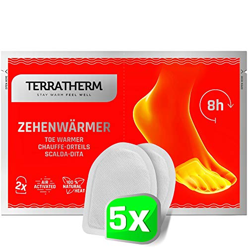 Calienta pies adhesivos- 5 Pares , calcetines con calefacción de 8 horas, Calentadores de dedos y Calentadores de pies, adecuados para todo tipo de zapatos, extra finos, y cómodamente suaves