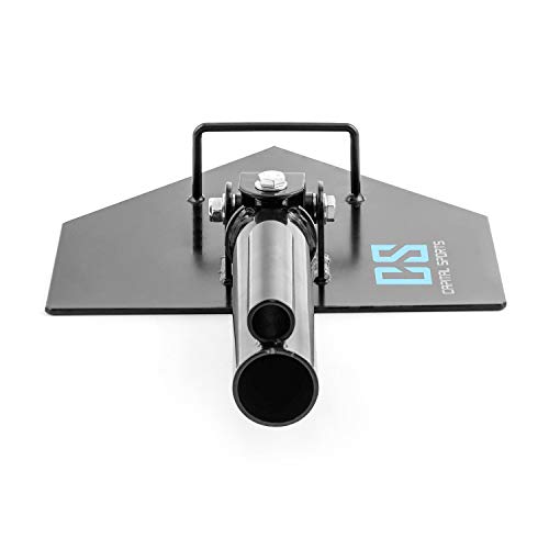 CAPITAL SPORTS Landmine - Soporte Barra musculacion, Extensión para Barra olímpica, Agarres para Manguitos de 50 y 25mm, Carga máx 200kg, Resistente corrosión y rayones, Entrenamiento en casa, Negro