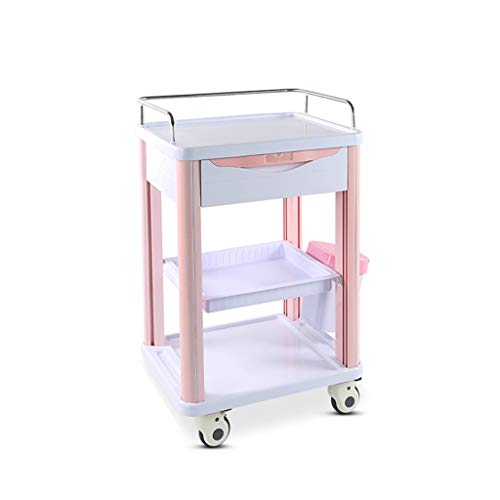 Carro médico Rosa, Carro de Instrumentos de Tratamiento hospitalario de la clínica ABS, Carro de Rescate, Carro de Entrega de anestesia, Carro de Mano de Primeros Auxilios de enfermería