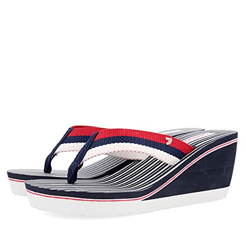 Chanclas esclavas azul marino para mujer CASIS