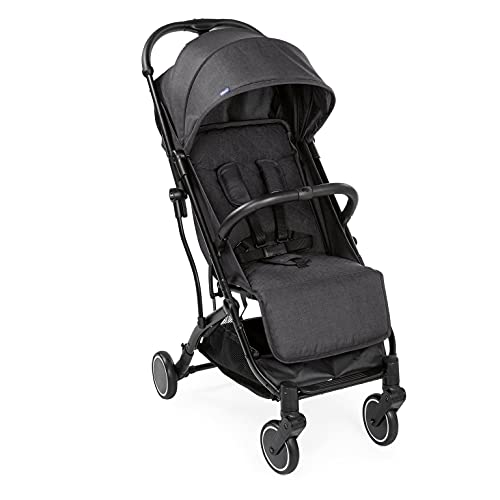 Chicco Trolley Me Silla de Paseo Ligera de 0 Meses hasta 15 kg, Buggy Reclinable y Plegable con Función de Trolley, Cierre Compacto, Cubierta para la Lluvia y Capota Plegable - Color Rosa