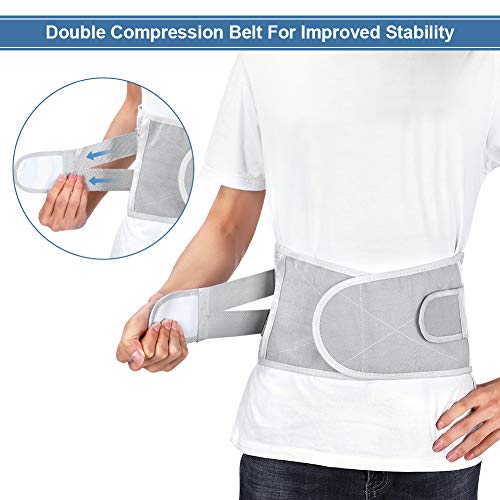 Cinturón de Soporte Lumbar, Cinturón Lumbar Soporte Lumbar, Faja lumbar ajustable, Lumbar para la Espalda el alivio del dolor lumbar, Lesiones, Ciática, Hernia de Disco(L)