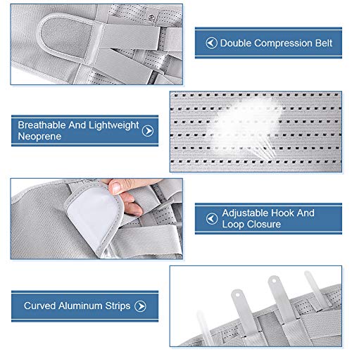 Cinturón de Soporte Lumbar, Cinturón Lumbar Soporte Lumbar, Faja lumbar ajustable, Lumbar para la Espalda el alivio del dolor lumbar, Lesiones, Ciática, Hernia de Disco(L)