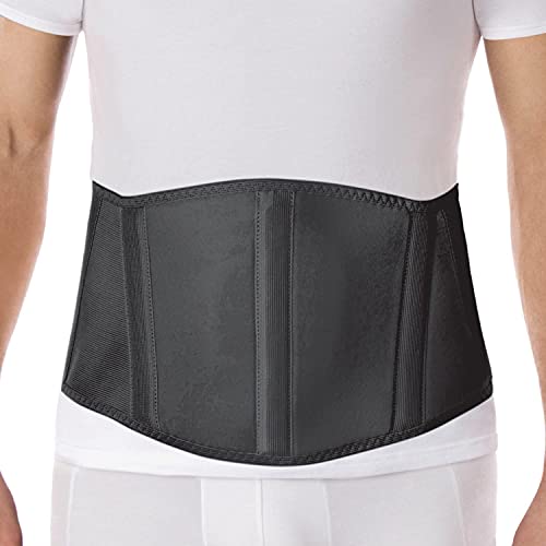 Cinturón ergonómico de hernia umbilical (nuevo modelo); faja de sujeción abdominal X-Small Negro