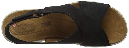 Clarks Un Karely Sun, Chanclas Sandalias Flip-Flop, Negro (Black Nubuck-), 38 EU