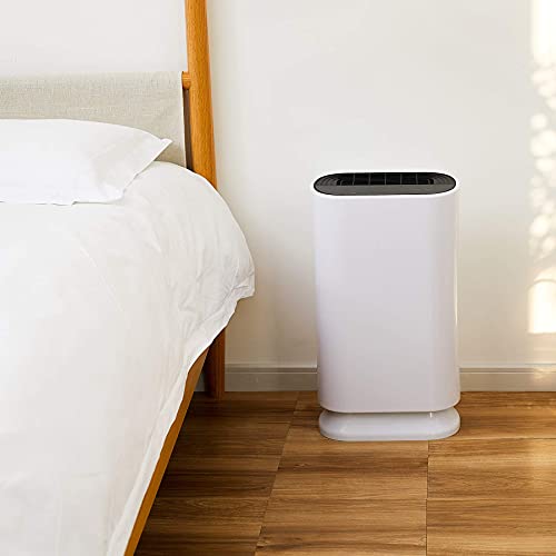 CO-Z Purificador de Aire con Filtro HEPA para Eliminar Bacterias Purificador de Aire Portátil con Modo de Sueño CADR 180m³/h hasta 50m2 Purifier Air de Carbón Activado y Luz UV