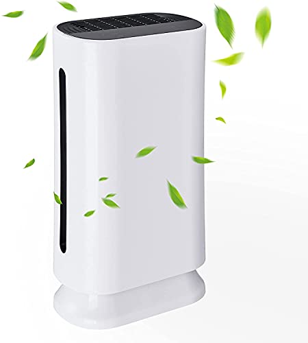 CO-Z Purificador de Aire con Filtro HEPA para Eliminar Bacterias Purificador de Aire Portátil con Modo de Sueño CADR 180m³/h hasta 50m2 Purifier Air de Carbón Activado y Luz UV