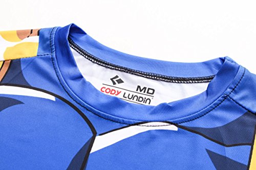 Cody Lundin Hombres Tapas de la Camiseta de Digital Impreso Manga Corta Ajustada Camisa Hombre Deporte al Aire Libre Fitness Estilo (M)