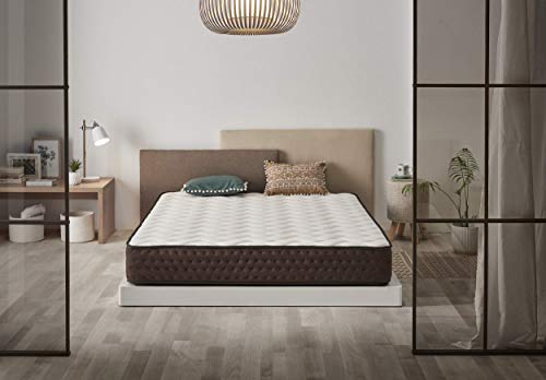 Colchon 105x180 | Kamasof | Colchón Visco Grafeno Confort | Altura 22cm | Tejido Sens Grafeno SuaVidad | Acolchado de Visco Grafeno + Supersoft de 3cm