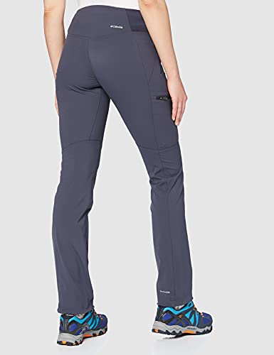 Columbia Pantalones Altos Passo para Mujer, Tinta India, Talla 2