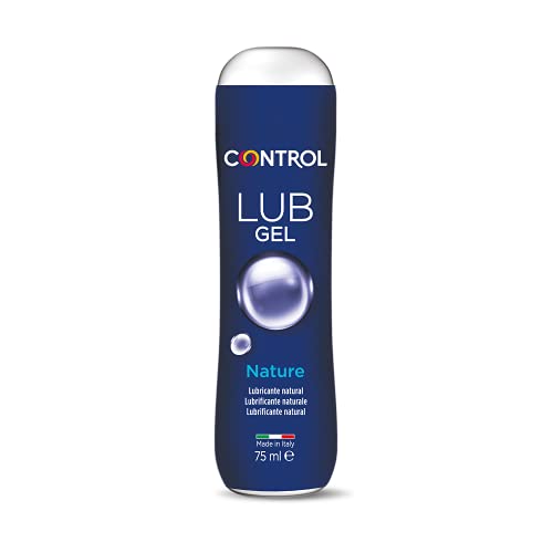 Control Lub Gel Nature - Gel lubricante sin aroma - 75 mililitros - Base acuosa - Compatible con el preservativo - Hipoalergénico - Sin azúcar - No mancha - Color Transparente