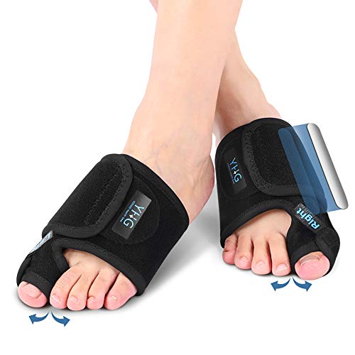 Corrector de Juanetes Nocturno, Ferula Juanetes, Ferula dedo Gordo Pie, Enderezadora del dedo Gordo, Alivio del Dolor de Hallux Valgus para Hombre y Mujer, 1 Par
