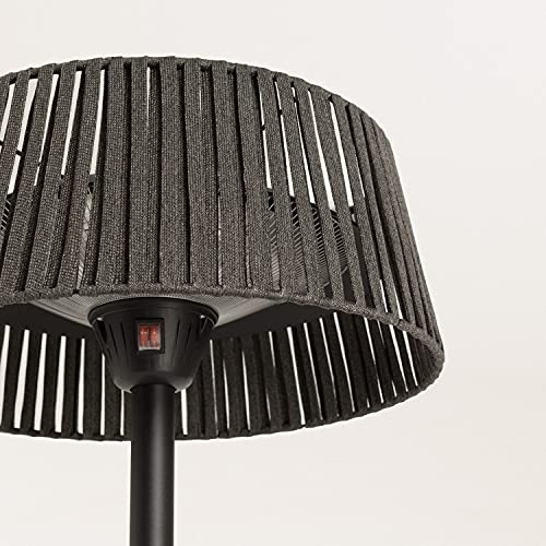 CREATE IKOHS PATIO HEATER - Estufa de Exterior para Terraza, Jardin, Calefactor Halógeno, Radiador de pie, 1000W - 2000W, Protección IP34, Diseño Exclusivo (Negro)