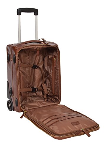 Cuero Real Aerolínea de Bajo Costo Maleta de Tamaño Cabina Ruedado Bolso Trolley Valencia Castaña