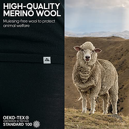 DANISH ENDURANCE Men's Merino Tights S Black 1-Pack