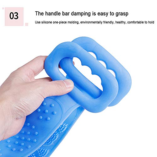Depurador De Silicona Para Baño, Limpieza De Espalda Masaje Exfoliante Toalla De Baño Cepillo De Esponja De Melón Dispositivo De Fregado,cepillo De Baño Para Mujeres Y Hombres ​(60cm Rosado)