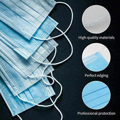 Desechable Tejido no Tejido Antibacteriana de 3 Capas 50 Piezas (Azul)