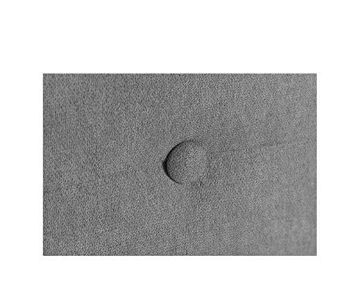 DHOME Cabecero de Polipiel o Tela AQUALINE Pro cabeceros Cabezal tapizado Cama Lujo (Tela Gris, 145cm (Camas 120/135/140))