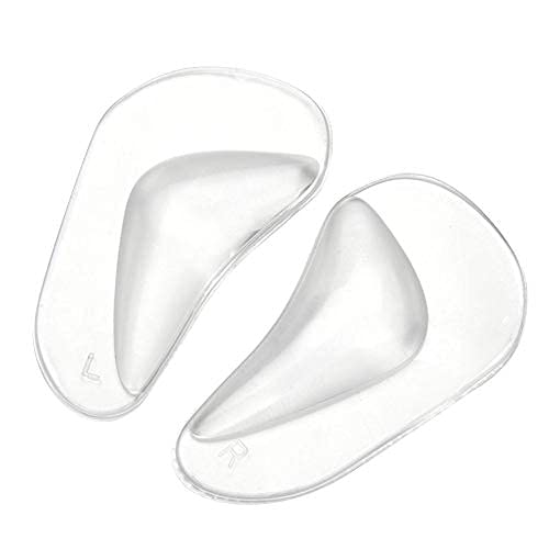 Diseño único, plantillas ortéticas prácticas, corrector de pie para el arco del pie para aliviar el dolor de pies en hombres y mujeres (transparente).