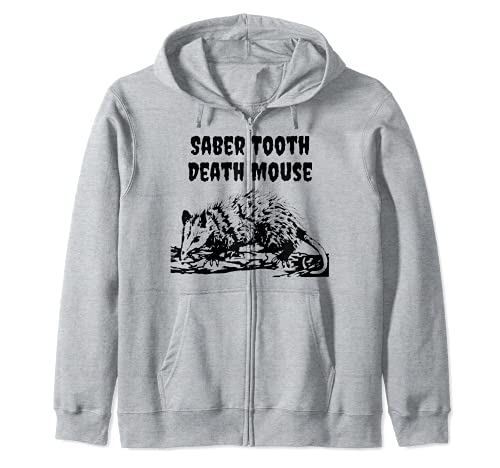 Divertido Diente De Sable Muerte Ratón Nombre Del Animal Sudadera con Capucha