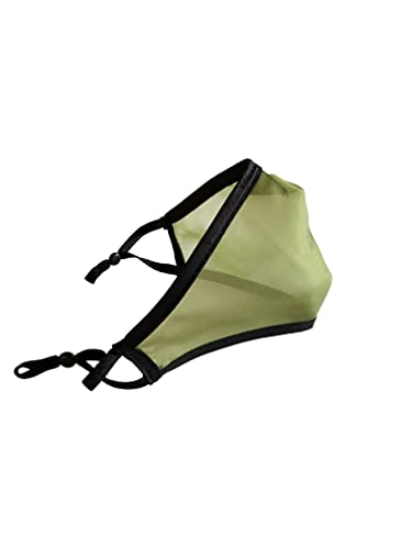 Domos Mascarilla Transparente Reutilizable. UNE0065 CWA17533. Fabricada en España (Talla M, Verde Caqui)