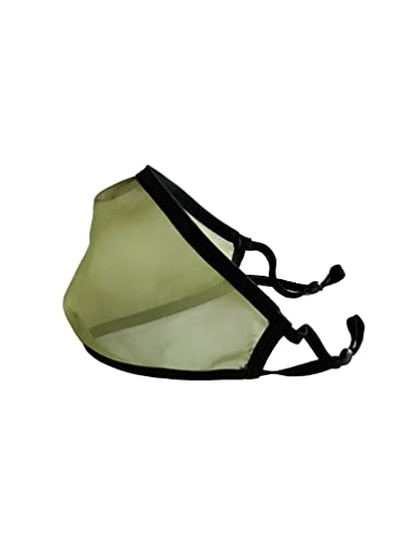 Domos Mascarilla Transparente Reutilizable. UNE0065 CWA17533. Fabricada en España (Talla M, Verde Caqui)