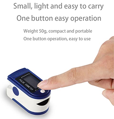 DreamEasy Oxímetro de Pulso, Pulsioximetro de Dedo Profesional con Pantalla LED para Medición de Pulso (PR) y Saturación de Oxígeno (SpO2), Lectura Instantánea