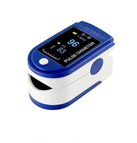 DreamEasy Oxímetro de Pulso, Pulsioximetro de Dedo Profesional con Pantalla LED para Medición de Pulso (PR) y Saturación de Oxígeno (SpO2), Lectura Instantánea