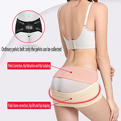 DXDUI Anterior Pelvic Tilt Corrección Cinturón Corrección Hip Lift Postparto Recuperación Elástica Transpirable Ajustable Ajustable Hombres Y Mujeres Alivio Ciática Pelvis Bajo Lespalda