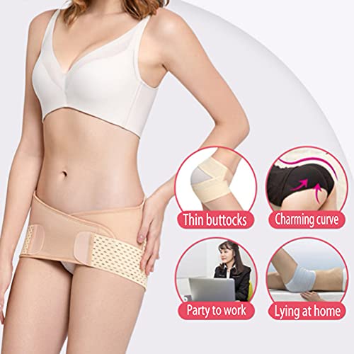 DXDUI Anterior Pelvic Tilt Corrección Cinturón Corrección Hip Lift Postparto Recuperación Elástica Transpirable Ajustable Ajustable Hombres Y Mujeres Alivio Ciática Pelvis Bajo LEspalda
