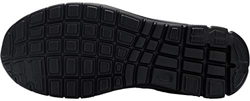 DYKHMATE Zapatillas de Deportes Hombre Ligero Transpirable Zapatos para Correr Gimnasio Casual Sneakers (Negro Gris,44 EU)