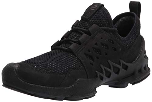 ECCO Women's Biom Aex Gore-tex Waterproof Trainer Running Shoe, Black/Black Nubuck, Numeric_9_Point_5