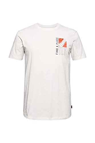 edc by Esprit 071CC2K303 Camiseta, 110/blanco Roto, L para Hombre