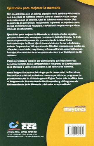 Ejercicios para mejorar la memoria: 4 (Mayores)